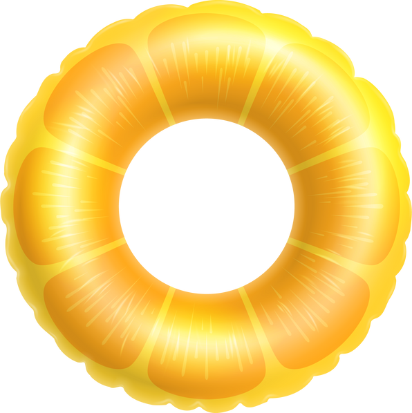 Orange Swimming Pool Float Ring