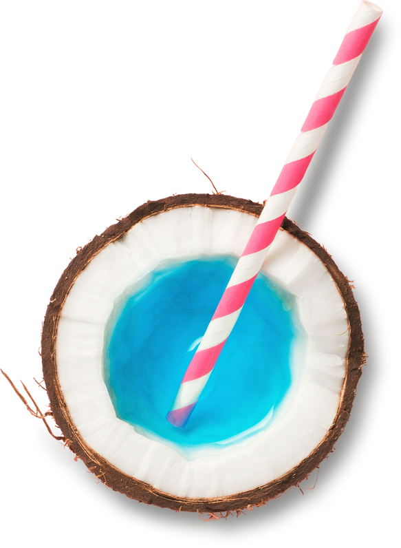 Isolated Coconut Cocktail